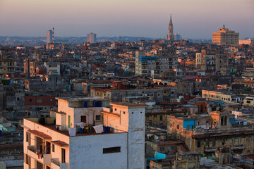Cuba. Night Havana, The city of Havana at night, Havana Night Reflection, Cuba, Old Havana