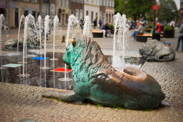Fountain sea city of Gdansk © panaramka