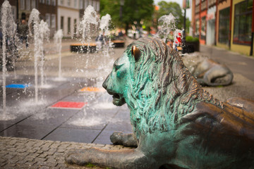 Fountain sea city of Gdansk © panaramka