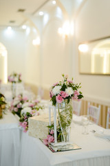 Beautiful floral table decoration for a special occasion