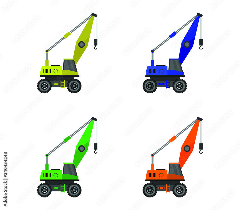 Sticker crane icon