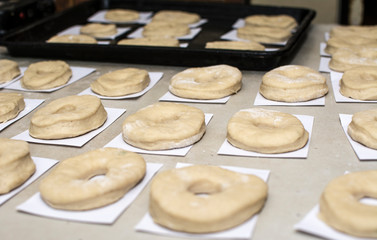 homemade donut process at home, breakfast at home