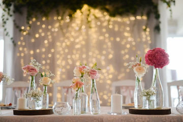 Beautiful floral table decoration for a special occasion