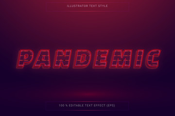 Editable Illustrator text effect 