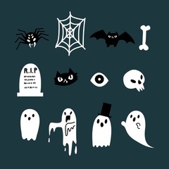 Halloween and ghost illustration