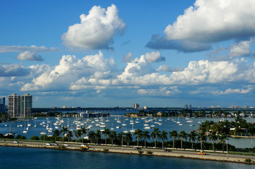 Fototapeta premium Cloudy Miami afternoon