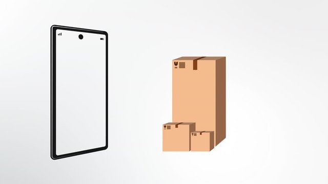 Convenient online order delivery. Fast transportation.