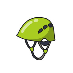 climbing helmet doodle icon