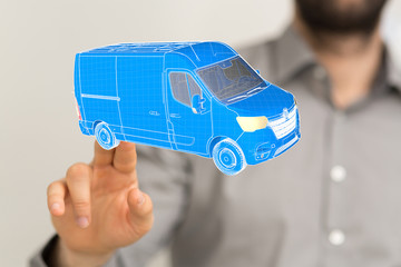 logistics and delivery concept digital  3d.
