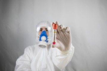 Naklejka premium Coronavirus covid 19 reseach laboratory, coronavirus covid-19 vaccine research.
