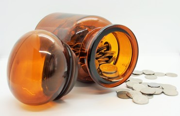 piggy bank of thai coins