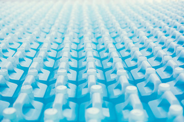 Fototapeta premium Alcohol for cleaning and sanitizing is contained in gallons in the warehouse. Many gallon alcohol gel for sanitizing Coronavirus Covid-19. Products for sale to anti Coronavirus protection (Covid 19).