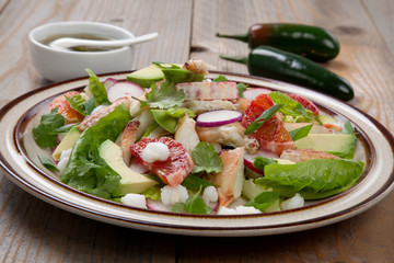 Blood Orange Crab Posole Salad