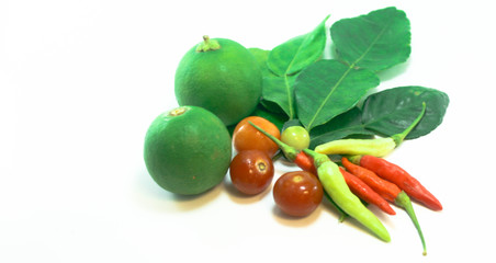 
Tom yam, galangal, chilli, lemongrass, kaffir lime leaves