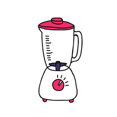 stationary blender doodle icon