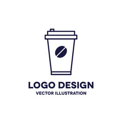 take away coffee cup vector icon