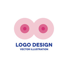 breast vector icon
