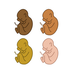 fetus vector icon
