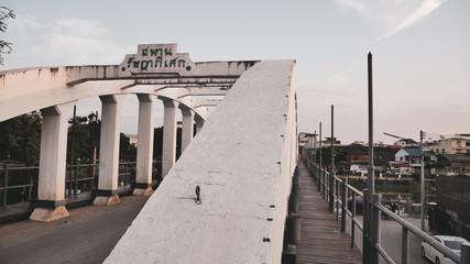 At Lampang, Thailand the bridge over Nam Wang The official name is Ratsadaphisek Bridge the river...