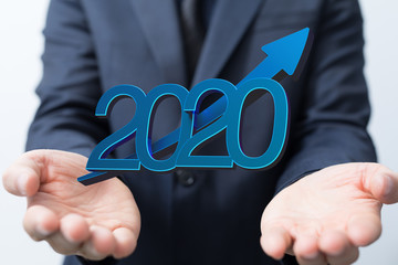 the 2020 business year up goals and  success illustration