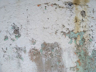 Dirty and Old cement wall texture background. Grunge background with peeling paint. Wall texture can be used as a wall frame and wall background.
