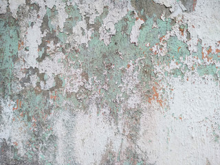Dirty and Old cement wall texture background. Grunge background with peeling paint. Wall texture can be used as a wall frame and wall background.