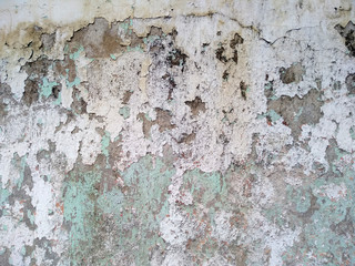 Dirty and Old cement wall texture background. Grunge background with peeling paint. Wall texture can be used as a wall frame and wall background.