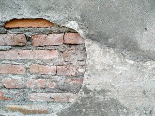 Dirty and Old cement wall texture background. Grunge background with peeling paint. Wall texture can be used as a wall frame and wall background.