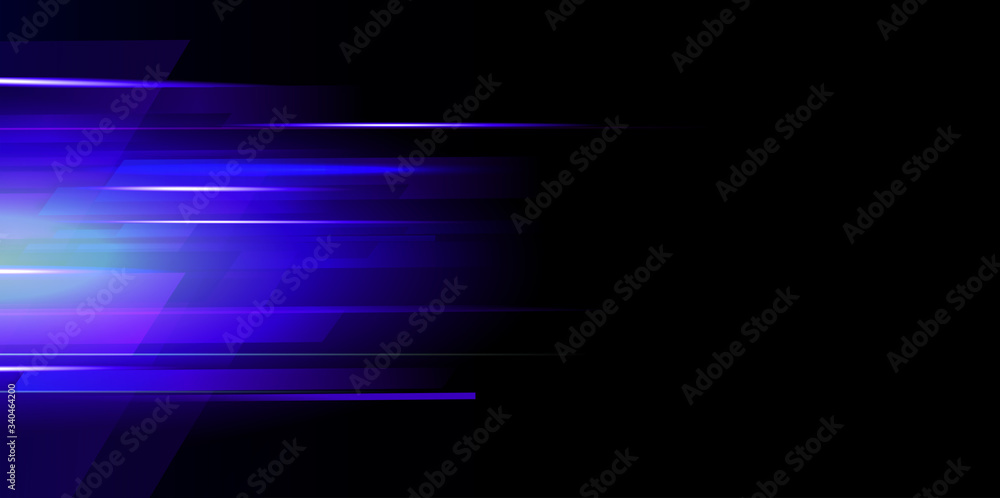 Poster abstract speed movement pattern with shiny glowing blurred line shape, gradient color. vector design
