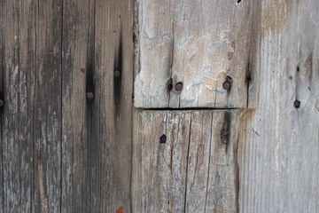 Gray boards without paint