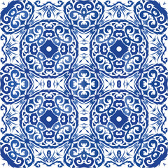 Decorative color ceramic azulejo tiles.