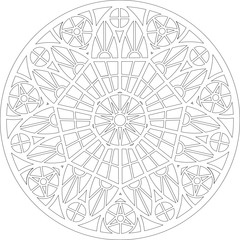 Rose Window, Fig. 11, round 7, triangular 2, framework