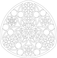 Rose Window, Fig. 11, triangular 1, triangular 1, framework