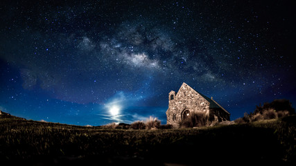 Backgrounds night sky with stars and milky way