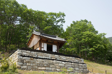 Fototapeta na wymiar Naesosa Temple in Buan-gun, South Korea. Korean traditional temple. 