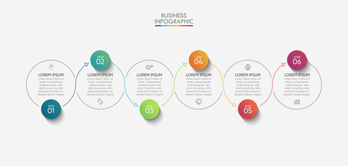 Business data visualization. timeline infographic icons designed for abstract background template milestone element modern diagram process technology digital marketing data presentation chart Vector
