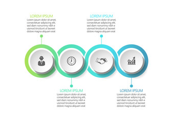 Business data visualization. timeline infographic icons designed for abstract background template milestone element modern diagram process technology digital marketing data presentation chart Vector
