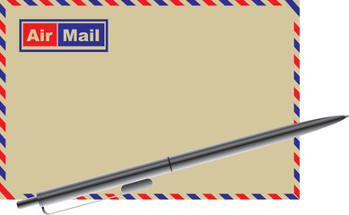 Envelope for air mail