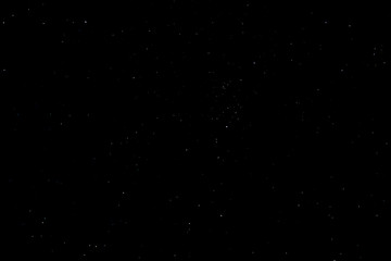 A wide angle minimalist shot of the black sky full of stars at night
