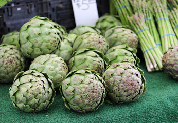 artichokes and asparagus 