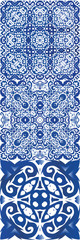 Ornamental azulejo portugal tiles decor.