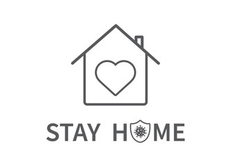 Stay home. Quarantine to prevent coronovirus infection. Home Quarantine. Vector illustration