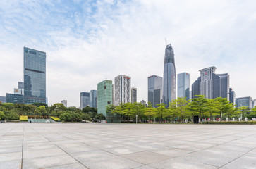 Obraz na płótnie Canvas Shenzhen city central axis City Scenery