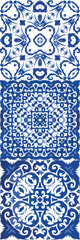 Fototapeta na wymiar Ethnic ceramic tiles in portuguese azulejo.