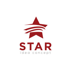 Obraz premium Star Logo, Creative Concept Template Vector