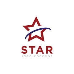 Obraz premium Star Logo, Creative Concept Template Vector