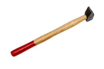 hammer isolated on white background top view  gavel