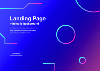 Dynamic shapes composition for landing page