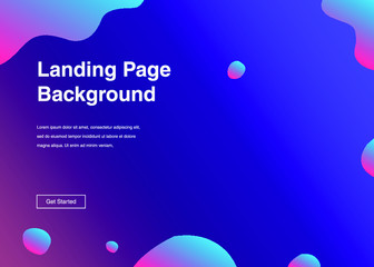 Dynamic shapes composition for landing page