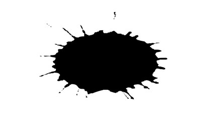 Black ink splashes. Royalty high-quality free best stock photo image of black blots and ink splashes isolated on white background. Grunge splatter, paint splash, liquid stains, abstract ink drops